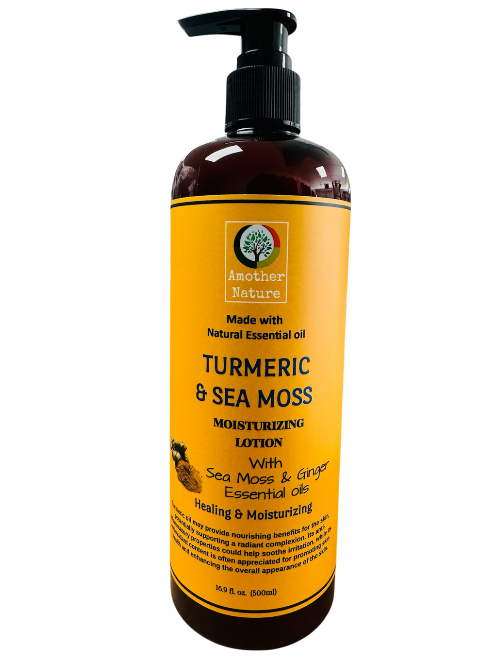 Turmeric & Sea Moss -Body Lotion Infuse with Ginger Essential Oil