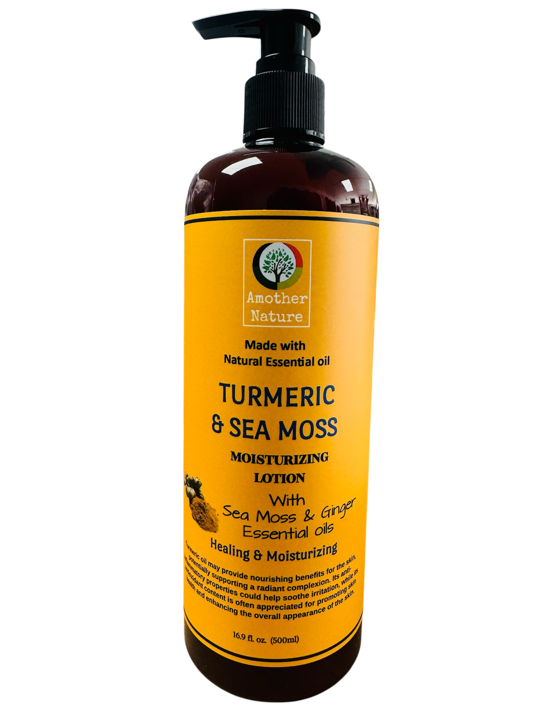 Turmeric & Sea Moss -Body Lotion Infuse with Ginger Essential Oil