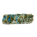 Turquoise White Sage Smudge -(2 Pieces)
