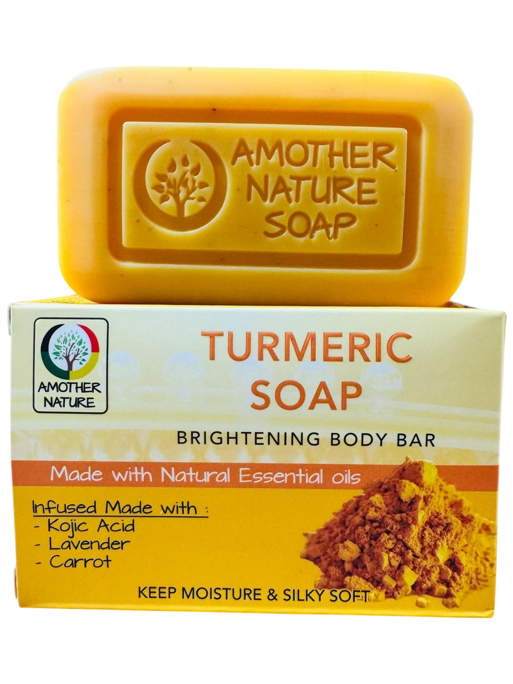 Turmeric Soap -Brightening Body Bar -(2 Pieces)