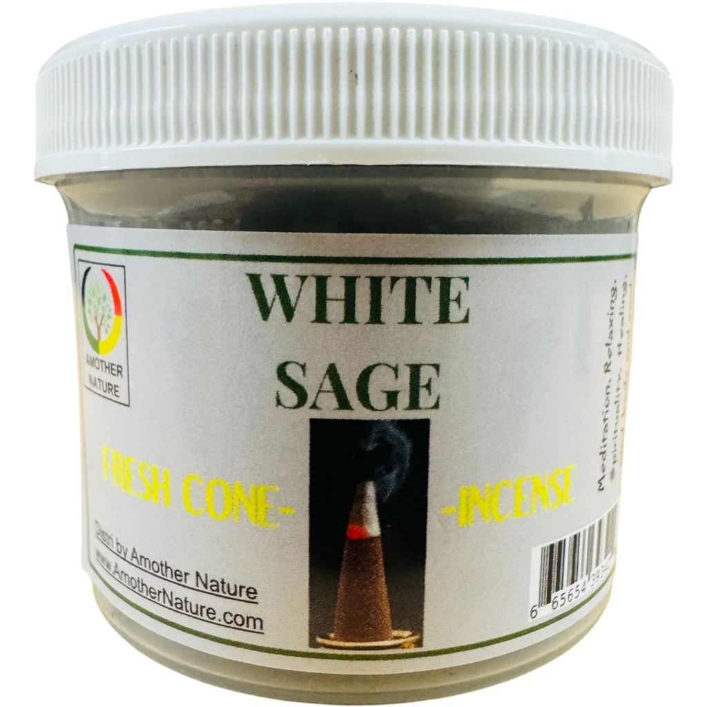 White Sage Cone Incense - Fresh Hand Made