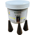 White Sage Cone Incense - Fresh Hand Made